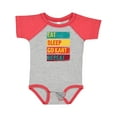 thumbnail image 1 of Inktastic Gokarting Eat Sleep Go Kart Repeat Boys or Girls Baby Bodysuit, 1 of 5