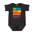thumbnail image 1 of Inktastic Gokarting Eat Sleep Go Kart Repeat Boys or Girls Baby Bodysuit, 1 of 5