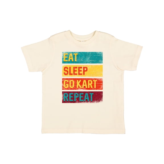 Inktastic Gokarting Eat Sleep Go Kart Repeat Boys or Girls Toddler T-Shirt