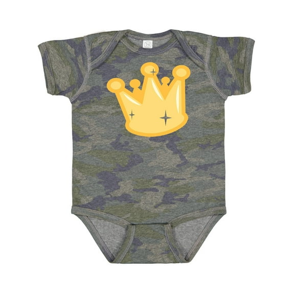Inktastic Gold Crown Boys or Girls Baby Bodysuit