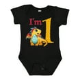 thumbnail image 1 of Inktastic Gold and Red Baby Dragon First Birthday Boys or Girls Baby Bodysuit, 1 of 5