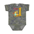 thumbnail image 1 of Inktastic Gold and Red Baby Dragon First Birthday Boys or Girls Baby Bodysuit, 1 of 5