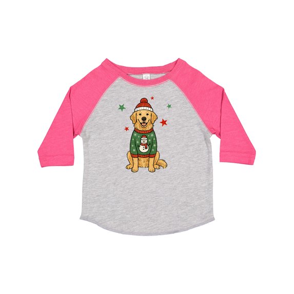 Inktastic Golden Retriever Christmas Boys or Girls Toddler T-Shirt