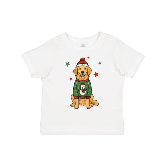 Inktastic Golden Retriever Christmas Boys or Girls Toddler T-Shirt