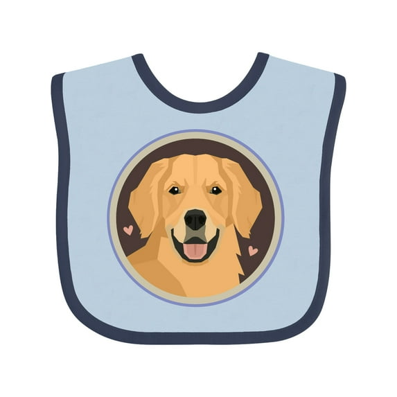 Inktastic Golden Retriever Dog Boys or Girls Baby Bib