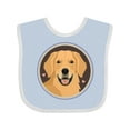 thumbnail image 1 of Inktastic Golden Retriever Dog Boys or Girls Baby Bib, 1 of 4