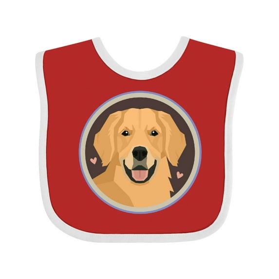 Inktastic Golden Retriever Dog Boys or Girls Baby Bib