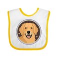 thumbnail image 1 of Inktastic Golden Retriever Dog Boys or Girls Baby Bib, 1 of 4
