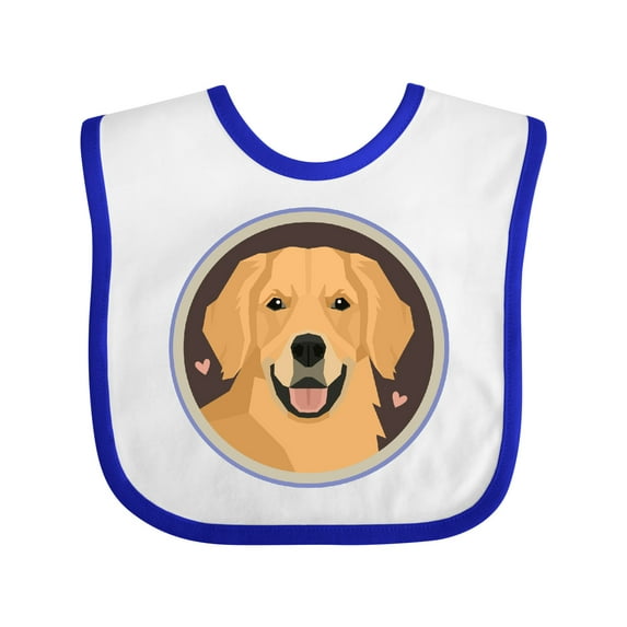 Inktastic Golden Retriever Dog Boys or Girls Baby Bib