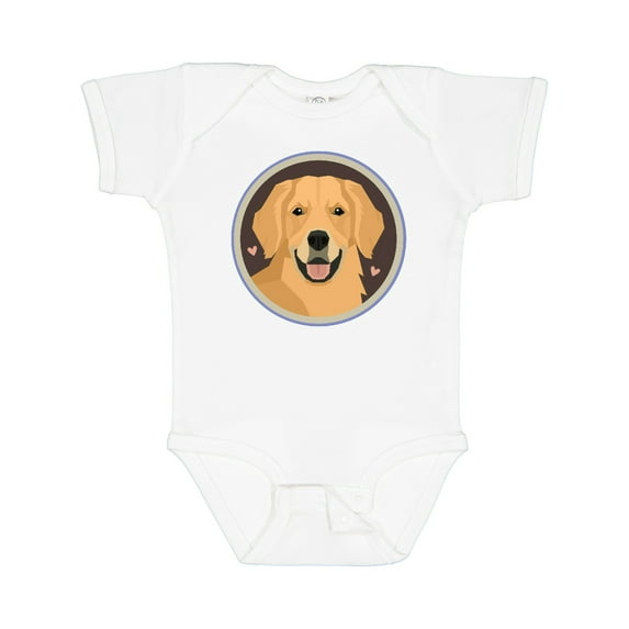 Inktastic Golden Retriever Dog Boys or Girls Baby Bodysuit
