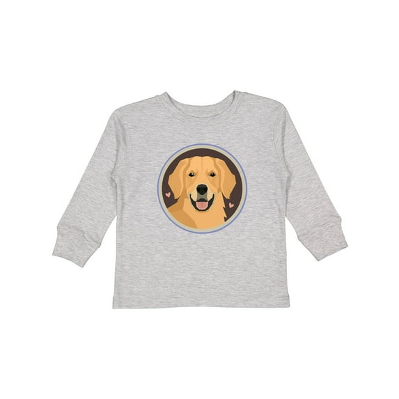 Inktastic Golden Retriever Dog Boys or Girls Long Sleeve Toddler T-Shirt
