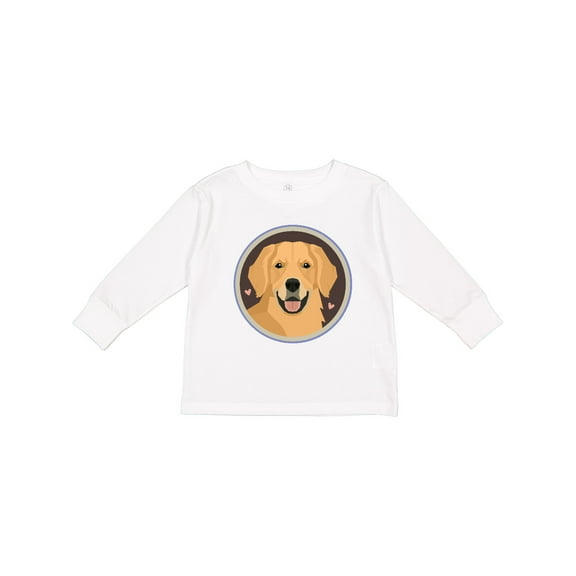 Inktastic Golden Retriever Dog Boys or Girls Long Sleeve Toddler T-Shirt
