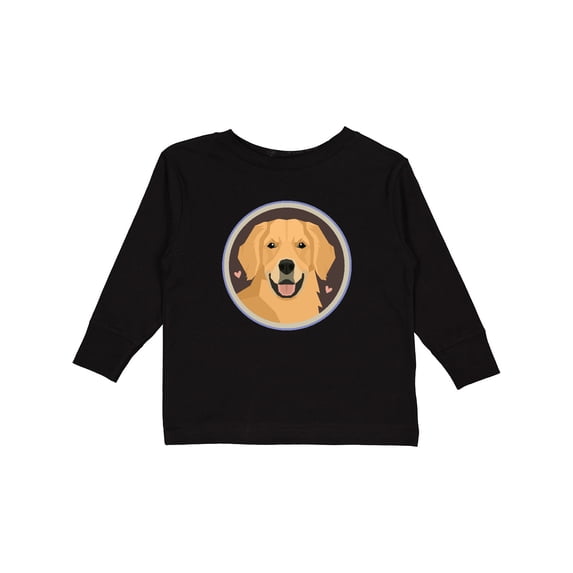 Inktastic Golden Retriever Dog Boys or Girls Long Sleeve Toddler T-Shirt
