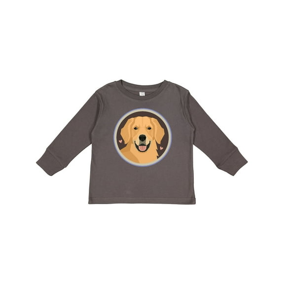 Inktastic Golden Retriever Dog Boys or Girls Long Sleeve Toddler T-Shirt