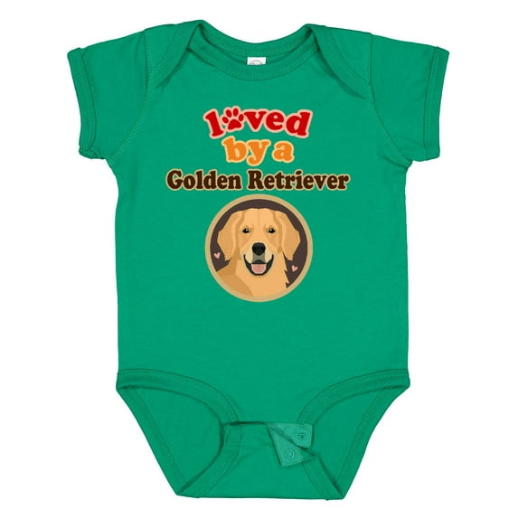 Inktastic Golden Retriever Dog Lover Boys or Girls Baby Bodysuit