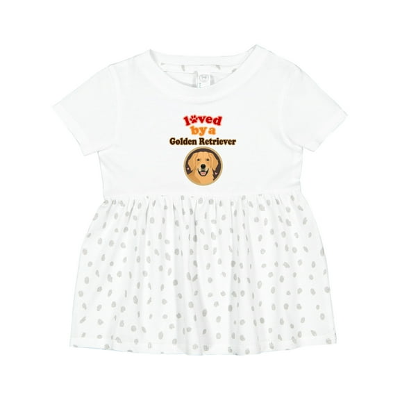 Inktastic Golden Retriever Dog Lover Girls Baby Dress