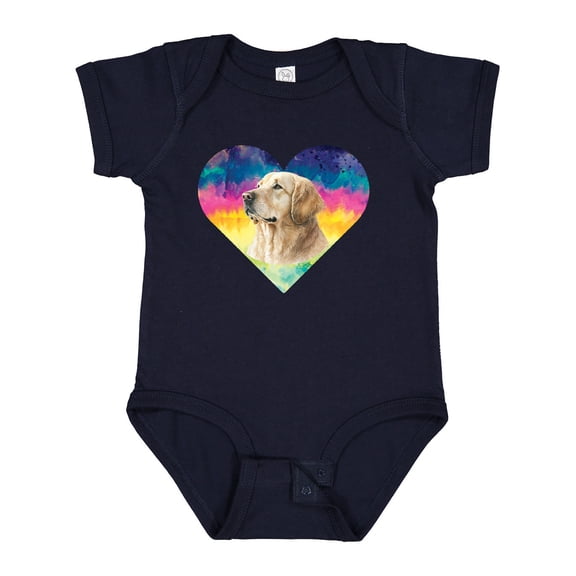Inktastic Golden Retriever Dog Retro Girls Baby Bodysuit