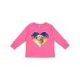 thumbnail image 1 of Inktastic Golden Retriever Dog Retro Girls Long Sleeve Toddler T-Shirt, 1 of 5
