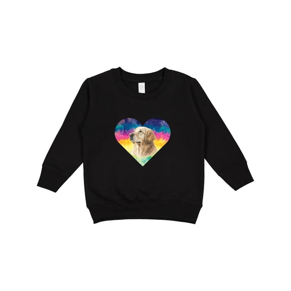 Inktastic Golden Retriever Dog Retro Toddler Sweatshirt