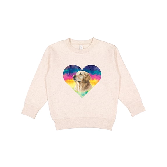 Inktastic Golden Retriever Dog Retro Toddler Sweatshirt