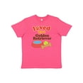 thumbnail image 1 of Inktastic Golden Retriever Loved By A (Dog Breed) Youth T-Shirt, 1 of 5