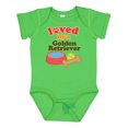 thumbnail image 1 of Inktastic Golden Retriever Loved by a Boys or Girls Baby Bodysuit, 1 of 5