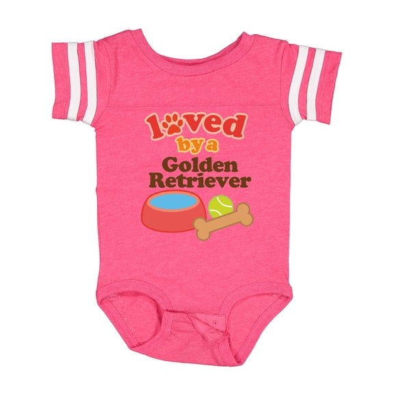 Inktastic Golden Retriever Loved by a Boys or Girls Baby Bodysuit