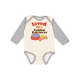 thumbnail image 1 of Inktastic Golden Retriever Loved by a Boys or Girls Long Sleeve Baby Bodysuit, 1 of 5