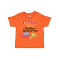 thumbnail image 1 of Inktastic Golden Retriever Loved by a Boys or Girls Toddler T-Shirt, 1 of 5