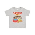 thumbnail image 1 of Inktastic Golden Retriever Loved by a Boys or Girls Toddler T-Shirt, 1 of 5
