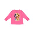 thumbnail image 1 of Inktastic Golden Retriever Watercolor Boys or Girls Long Sleeve Toddler T-Shirt, 1 of 5