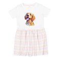 thumbnail image 1 of Inktastic Golden Retriever Watercolor Girls Toddler Dress, 1 of 5