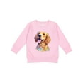 thumbnail image 1 of Inktastic Golden Retriever Watercolor Toddler Sweatshirt, 1 of 4