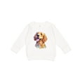 thumbnail image 1 of Inktastic Golden Retriever Watercolor Toddler Sweatshirt, 1 of 4