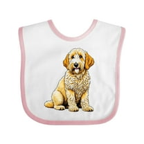 Inktastic Goldendoodle Dog Poodle Golden Retriever Boys or Girls Baby Bib