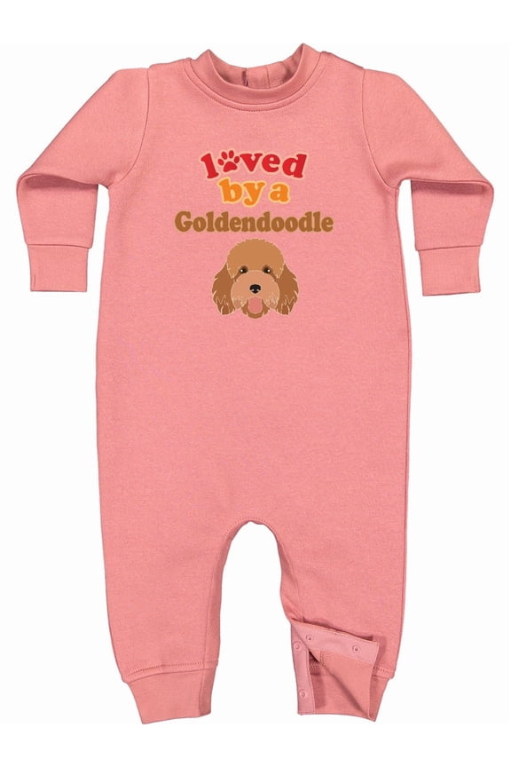 Goldendoodle Dog Quote Baby Fleece Romper