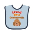 thumbnail image 1 of Inktastic Goldendoodle Dog Quote Boys or Girls Baby Bib, 1 of 4