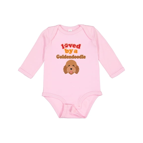 Inktastic Goldendoodle Dog Quote Boys or Girls Long Sleeve Baby Bodysuit