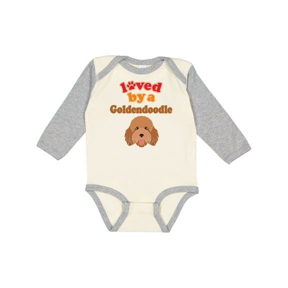 Inktastic Goldendoodle Dog Quote Boys or Girls Long Sleeve Baby Bodysuit