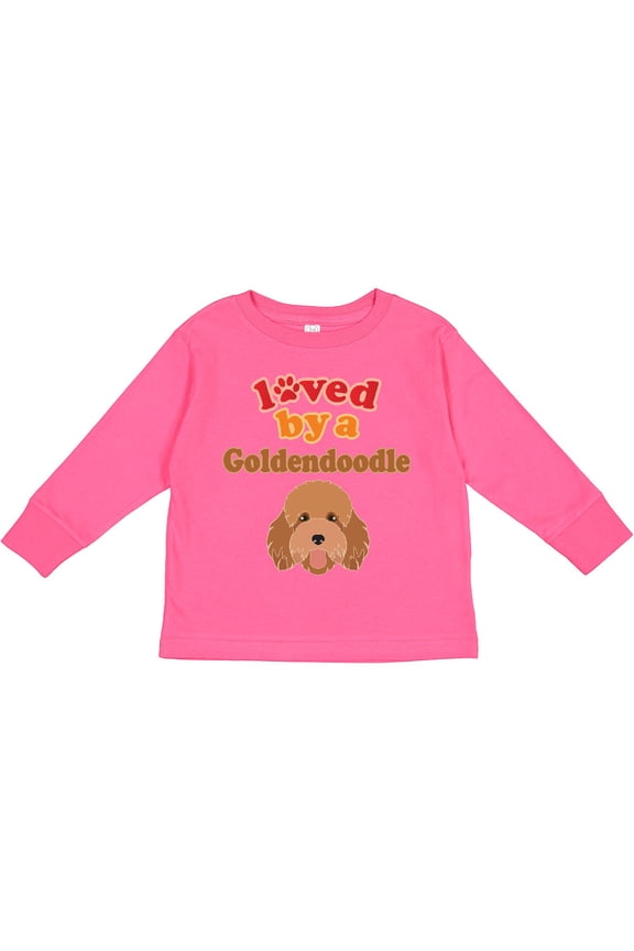 Goldendoodle Dog Quote Boys or Girls Long Sleeve Toddler T-Shirt