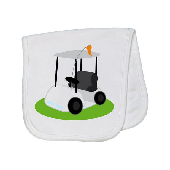 Inktastic Golf Cart Golfing Baby Burp Cloth