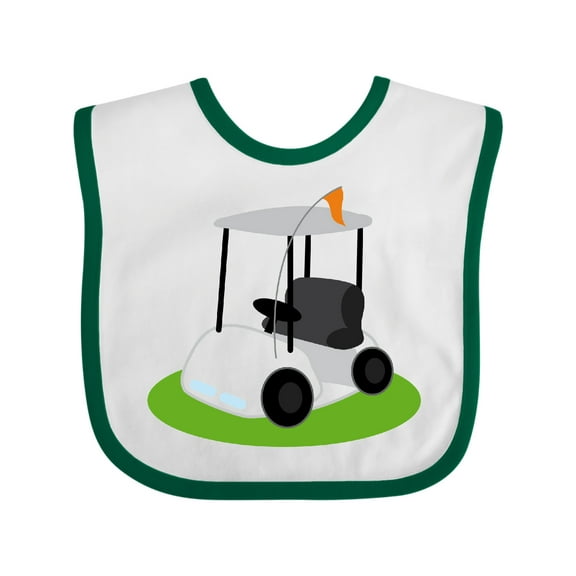 Inktastic Golf Cart Golfing Boys or Girls Baby Bib
