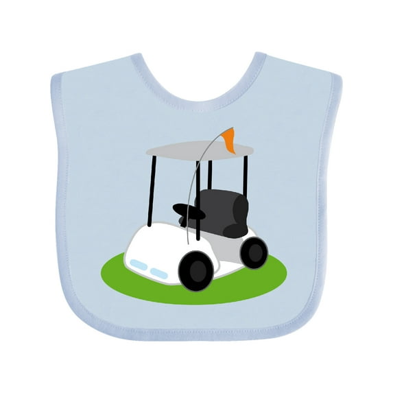 Inktastic Golf Cart Golfing Boys or Girls Baby Bib