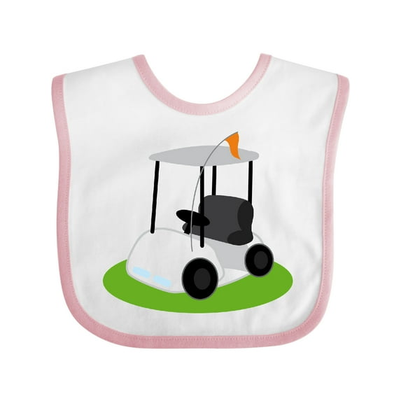 Inktastic Golf Cart Golfing Boys or Girls Baby Bib