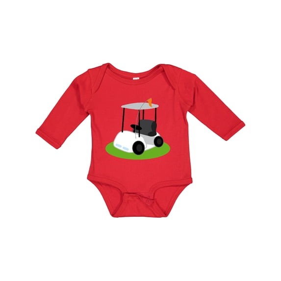Inktastic Golf Cart Golfing Boys or Girls Long Sleeve Baby Bodysuit