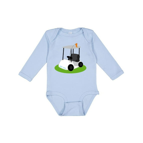 Inktastic Golf Cart Golfing Boys or Girls Long Sleeve Baby Bodysuit