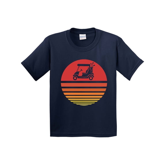 Inktastic Golf Cart at Sunset Youth T-Shirt