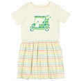 thumbnail image 1 of Inktastic Golf Cart with Argyle Pattern Girls Toddler Dress, 1 of 5