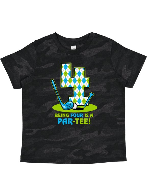 Golf Par-tee 4th Birthday Boys Toddler T-Shirt