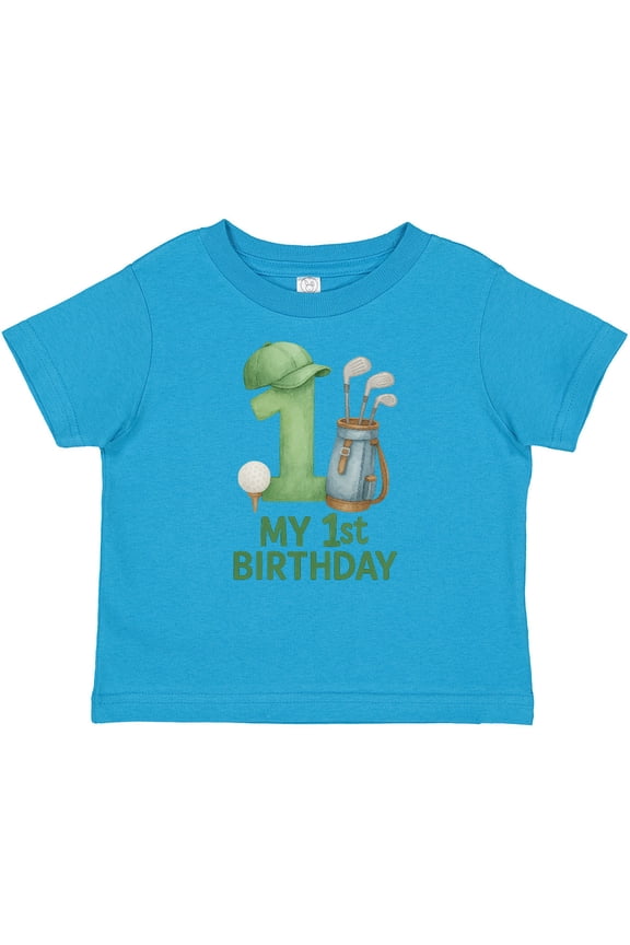 Golf Themed My 1st Birthday Boys or Girls Baby T-Shirt